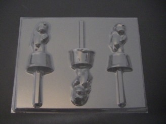 288sp Inquisitive Monkey Chocolate or Hard Candy Lollipop Mold